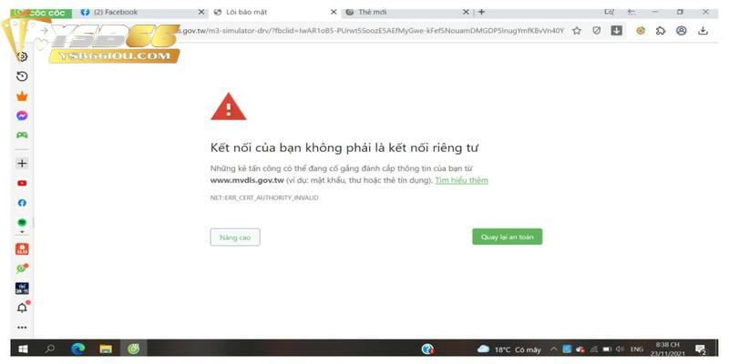 Hướng Dẫn Đăng Nhập YSB66 Đơn Giản Và An Toàn Cho Người Mới 2 Lỗi web không thể đăng nhập thành công